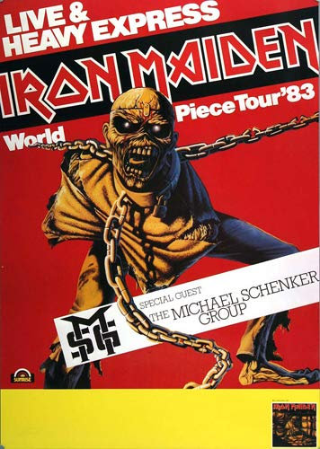 Iron Maiden - World Piece 1983 - Poster, Concertposter, Concert