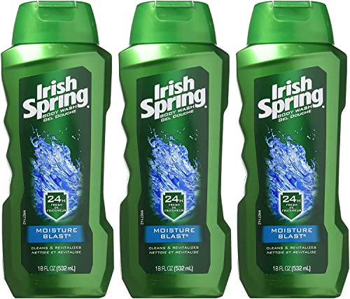 Irish SpringR Body Wash Moisture BlastR, 24 Hr Fresh, 18 Fl Oz. Pack of 3. by Irish Spring
