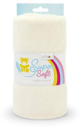 kullaloo Supersoft SNUGLY SB-Pack Plüschstoff, Minky, spielzeugtauglich, (wollweiss)