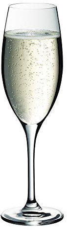WMF Easy Plus Champagner-/ Sektglas, 250ml, Kristallglas, spülmaschinenfest, transparent, Geschenk