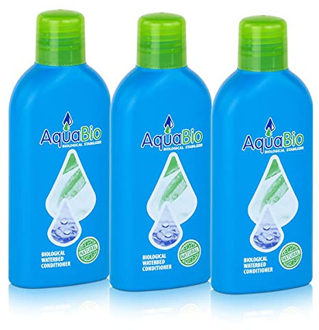 AquaBio biologischer Wasserbett Konditionierer Superkonzentrat 140ml (3er Pack)