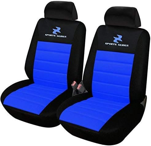 WOLTU 2er Sitzbezüge Auto Einzelsitzbezug universal Größe, Komplettset, blau