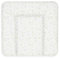 Ceba Baby® Wickelauflage - weiche Wickelunterlage - Baby Wickeltischauflage - 75x72 cm - Abwaschbar - OEKO-TEX® Standard 100 - Made in EU - Weiß Traumhase - 75 x 72 cm
