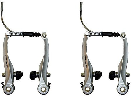 Promax Fahrrad Bremskörper V-Brake Bremsen Set Aluminium Silber