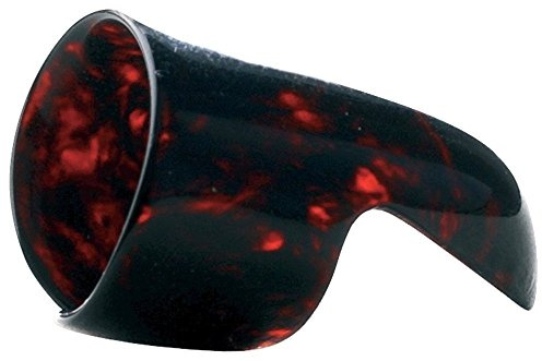 Gewa Plektrum/Pick Fingerring, Celluloid, large, schildpattfarbig, 12 Stück