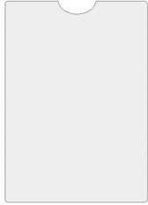 Schutz- und Ausweishülle, 108x148, PVC 140my, mit Griffloch, Großpackung, glasklar