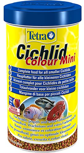 Tetra Cichlid Colour Mini Pellets, Complete Food for All Smaller Cichlids, 170 g