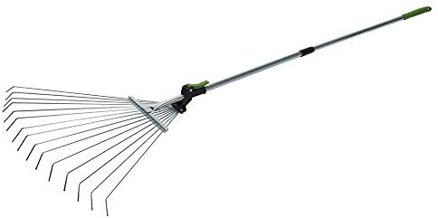 Silverline tools 228465 - Rastrello con manico telescopico (800-1500 mm)
