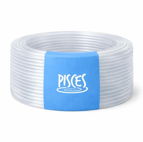 Pisces Clear Aquarium and Pond Airline Tubing 4mm Diameter (6mm OD) - 100 Metre Roll