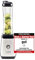 CASO B350 Single-Serve, Mini Smoothie Mixer mit Mix- und Trinkbehälter in einem, Edelstahlgehäuse, ca. 350 Watt, inkl. 2 Trinkflaschen aus Tritan: 600ml und 300ml und Neoprenhülle, BPA-frei, Silber