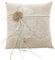 HESHIFENG. party & accessories Vintage Hochzeit Ringkissen Sackleinen Jute Spitze Blumen 21cmx 21cm (R637)
