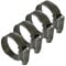 Hi-Grip Hose Clamps Clips Stainless Steel - British Type - Pipe Clamp 32-45mm, 4PCS