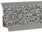 HOLZBRINK Copete cóncavo para encimeras de cocina, Granito oscuro PVC 23x23 mm 150cm