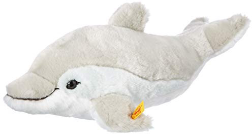 Steiff Cappy Delphin - 35 cm - Kuscheltier für Kinder - weich & waschbar - grau/weiß/ (063183)