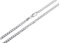 Silberkettenstore Panzerkette Damen aus 925 Sterling Silber 3 mm breit I Halskette Damen in 36 cm Länge I nickelfrei allergikergeeignet I mit Geschenkverpackung I Karabinerverschluss36