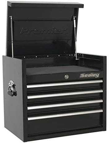 Sealey 660mm Black Topchest 4 Drawer Heavy-Duty