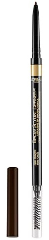 L'Oreal Paris Makeup Brow Stylist Definer Waterproof Eyebrow Pencil, Ultra-Fine Mechanical & Retractable Brow Pencil, Draws Tiny Brow Hairs & Fills in Sparse Areas & Gaps, Dark Brunette, 0.003 oz.