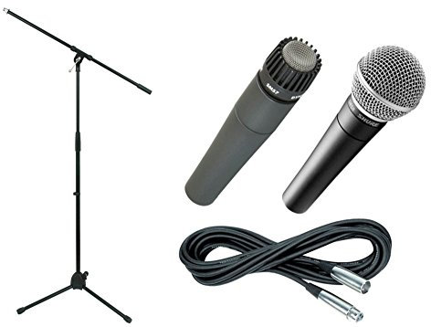 Shure SM57 & SM58, Stand & Cable Package (Standard)