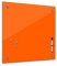 Bilderdepot24 Memoboard 40 x 40 cm | Farben | Orange | abwaschbare einfarbige Glas-Magnettafel mit Halterung Magneten Stift 1300a