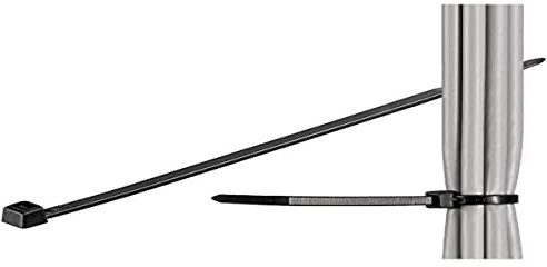 Goobay 17069 Kabelbinder, Wetterfester Nylon, Schwarz, 203 mm, 2, 5 mm