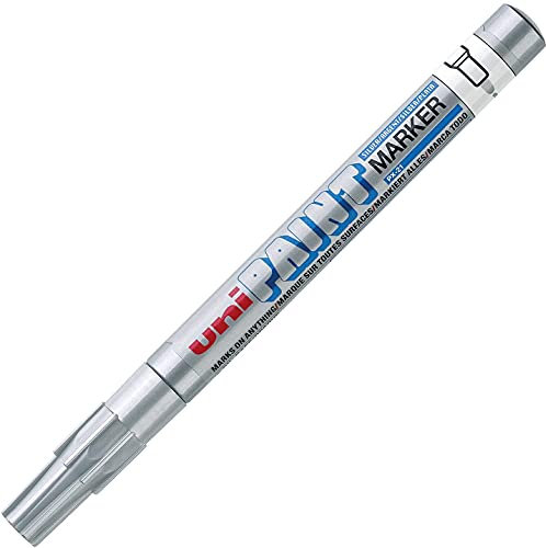 Uni-Ball Paint Marker Pen PX-21 Silver - Fine 1mm Bullet Tip