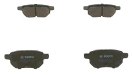 Bosch BP1127 - Brake Pads Car Rear Axle - Bosch Quality - Reduced Noise and Dust - ECE-R90 Certified - Copper-Free - 1 Set of 4 Pads
