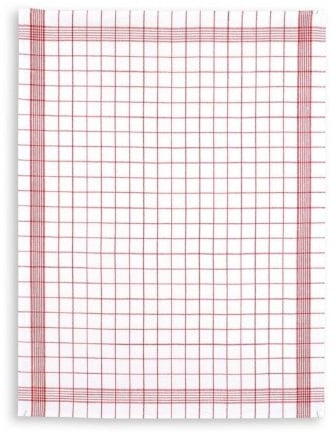 Gastro Line 02-0029-rot, Geschirrtücher 100% Baumwolle 95 Grad Farbe Rot, 50x70cm, 10 Stück