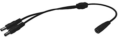 2 Pol LED Verteiler 1-zu-2 | 1 x DC Hohlbuchse - 2 x DC Hohlstecker | für einfarbige LED Streifen