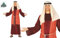 GUIRMA | Costume di Pastore San Giuseppe Adulto (52-54/L) - Gilet, Cintura, Copricapo e Tunica - Costumi di Natale e Capodanno per Feste in Maschera - Ideale per Uomo Adulto - Marrone