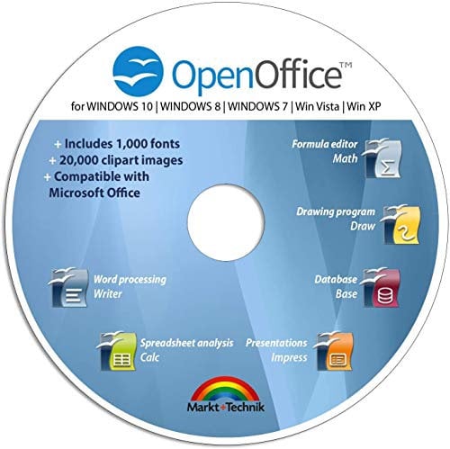 Office Suite 2018 Premium Edition CD DVD 100% compatible with Microsoft® Word® and Excel® for Windows 10-8-7-Vista-XP