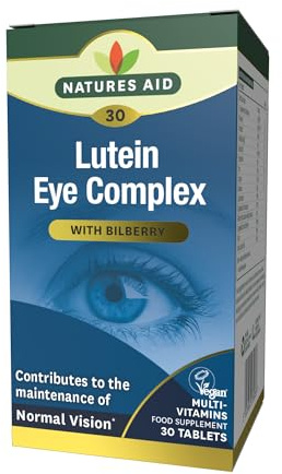 Natures Aid Lutein Eye Complex Supplement – 30 Tablets