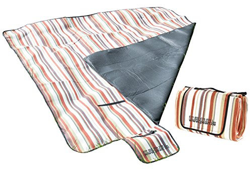 PEARL Picknikdecke: Fleece-Picknick-Decke 200 x 175 cm, Wasserabweisende Unterseite (Thermo Picknickdecke, Isomatte, wasserdichte Taschen)