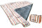 PEARL Picknikdecke: Fleece-Picknick-Decke 200 x 175 cm, Wasserabweisende Unterseite (Thermo Picknickdecke, Isomatte, wasserdichte Taschen)