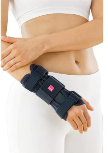 medi Manumed - Handgelenkbandage links | grau | Größe 0 | Kompressionsbandage zur Stabilisierung des Handgelenks | individuell anpassbar