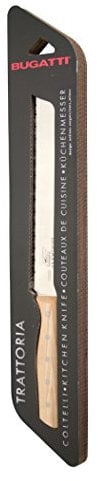 Bugatti 78 – 949 F1L Trattoria Coltello da Pane in Legno/Acciaio Frassino Bianco 20 x 3,5 x 1,5 cm