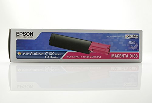 Original Epson C13S050188 / S050188, für Aculaser CX 11 NFCT Premium Drucker-Kartusche, Magenta, 4000 Seiten
