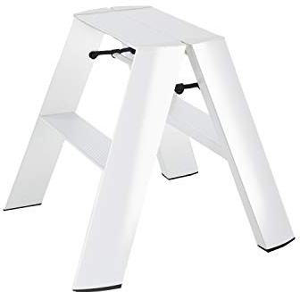 Hasegawa Ladders Lucano Tritthocker, Breite 2, Weiß