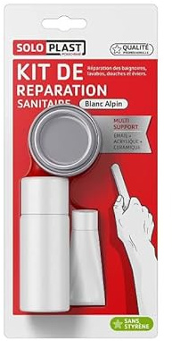 Pack kit de réparation Soloplast Céramique Email Salle de Bain