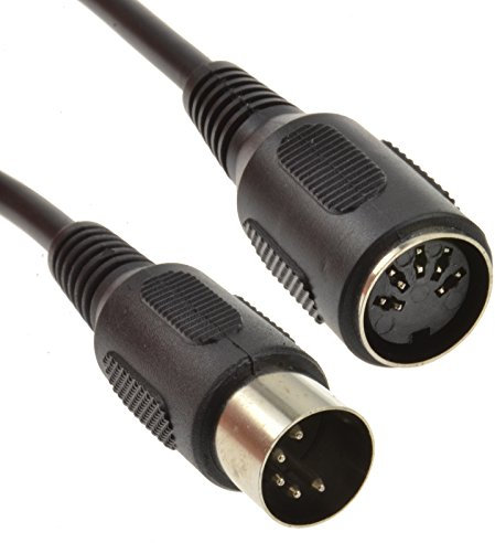 5 Polig DIN Männlich Zum Weiblich Audio MIDI/at Verlängerung Kabel 2,5 m [2.5 Meter]