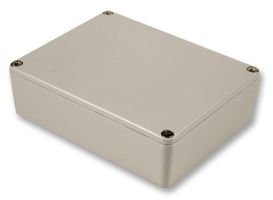 Hammond Manufacturing 1590BBLG Light Gray Diecast Aluminum Enclosure - Inches (4.67 x 3.68 x 1.18) mm (119mm x 94mm x 30mm)