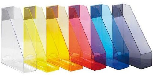 helit Stehsammler Economy Transparent, orangetransparent