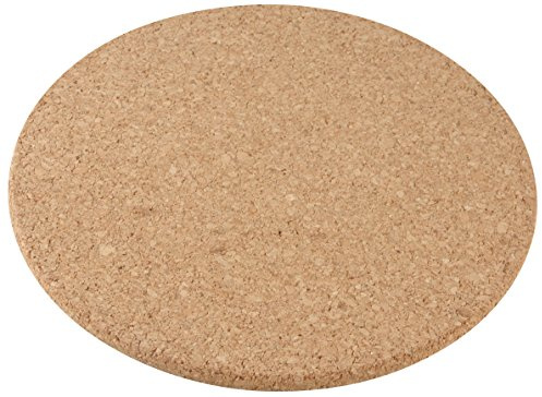 Fackelmann Untersetzer rund, Topfunterlage aus Naturkork, wasserabweisender Pfannenuntersetzer (Farbe: Braun), Menge: 1 Stück