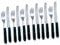 Tafelbesteck 12 tlg. POM spitz Marsvogel Solingen # 21 00 00 Besteck Set bestehend aus: 6x Messer 6x Gabel Menübesteck