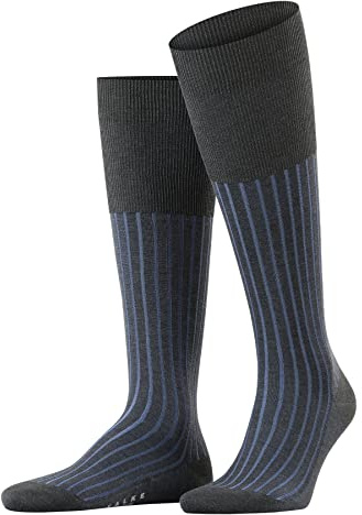 Falke, Mens, Shadow Knee Length, Anthracite Melange, 6.5-7.5