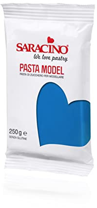 Saracino Fondant Model Blau Zum Modellieren 250 g Glutenfrei Made In Italy