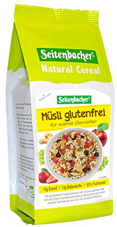 Seitenbacher Gluten freies Müsli I glutenfree I lactosefrei I viele Früchte I viele Nüsse I (1x 375 g)