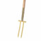 IDEAL Idealspaten 67080001 Rosengabel mit Bajonettzinken/Eschen-T-Stiel, Gold, 40 x 25 x 15 cm