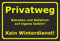 Melis Folienwerkstatt Schild Privatweg Kein Winterdienst - 30x20cm - 3mm Aluverbund – 20 VAR S00018-001-G