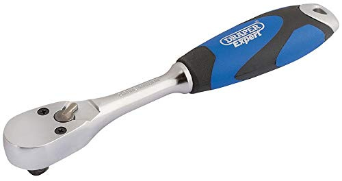 Draper 26704 1/4-Inch Square Drive 60 Tooth Sealed Head Soft Grip Ratchet