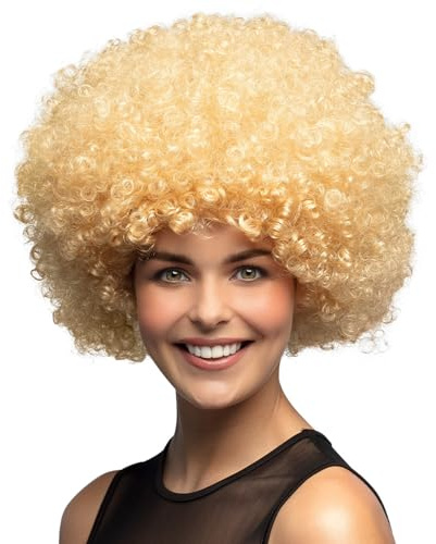 Boland Afro Adult Wig One Size | Curly wig for theme party, festival and carnival, clown costume, hippie
